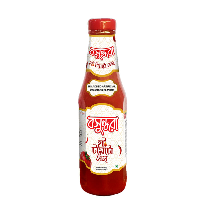Bashundhara Hot Tomato Sauce- 340 gm – Green Mart